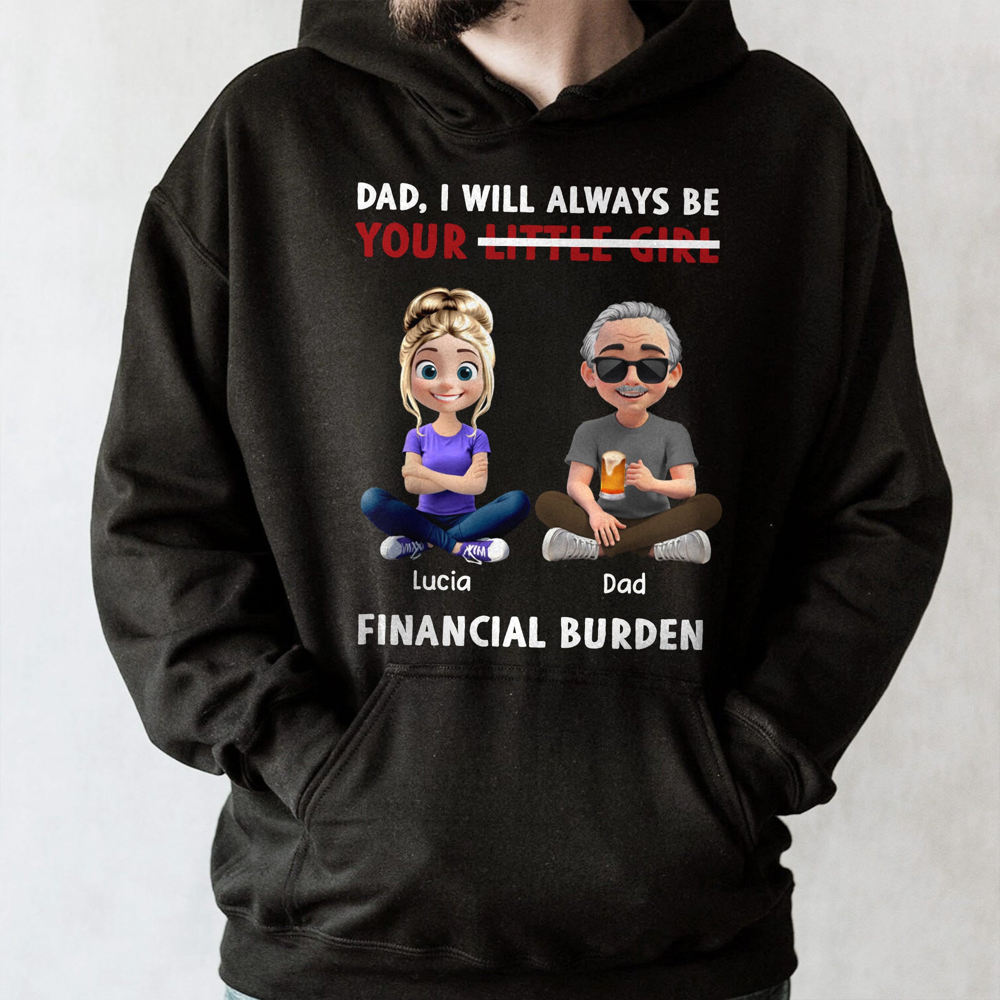 Dad, I Will Always Be Your Little Girl, Cartoon Characters