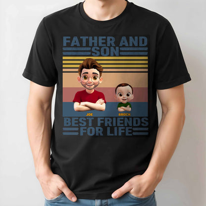 Father And Son Best Friends For Life, Cartoony Characters