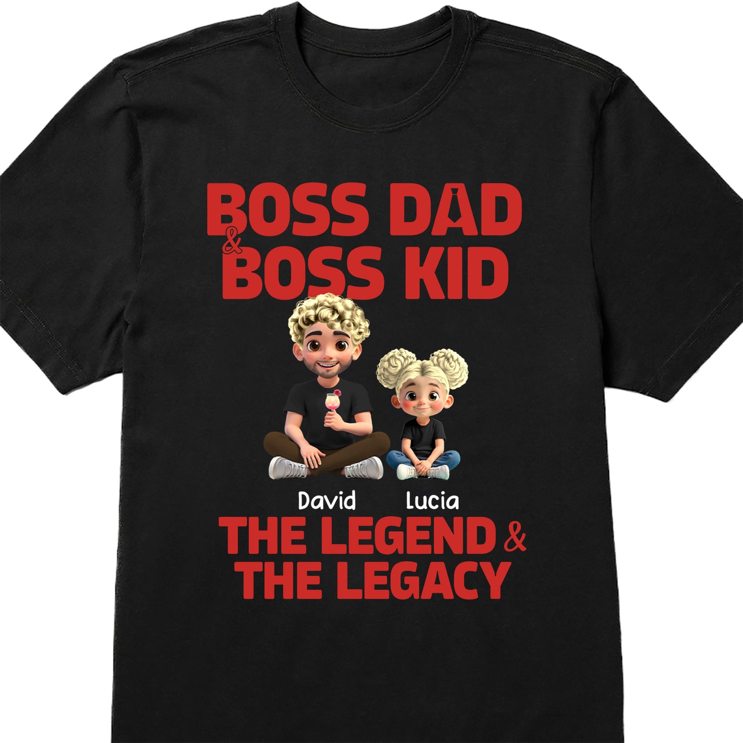 Boss Dad & Boss Kid, The Legend & The Legacy, Cartoon Characters of Dad and Kid