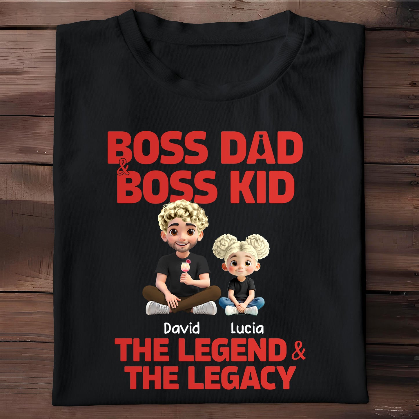 Boss Dad & Boss Kid, The Legend & The Legacy, Cartoon Characters of Dad and Kid