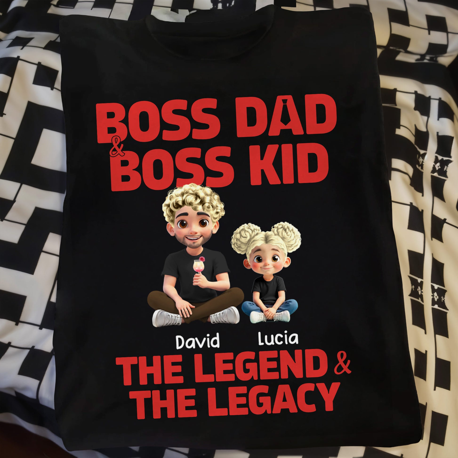Boss Dad & Boss Kid, The Legend & The Legacy, Cartoon Characters of Dad and Kid