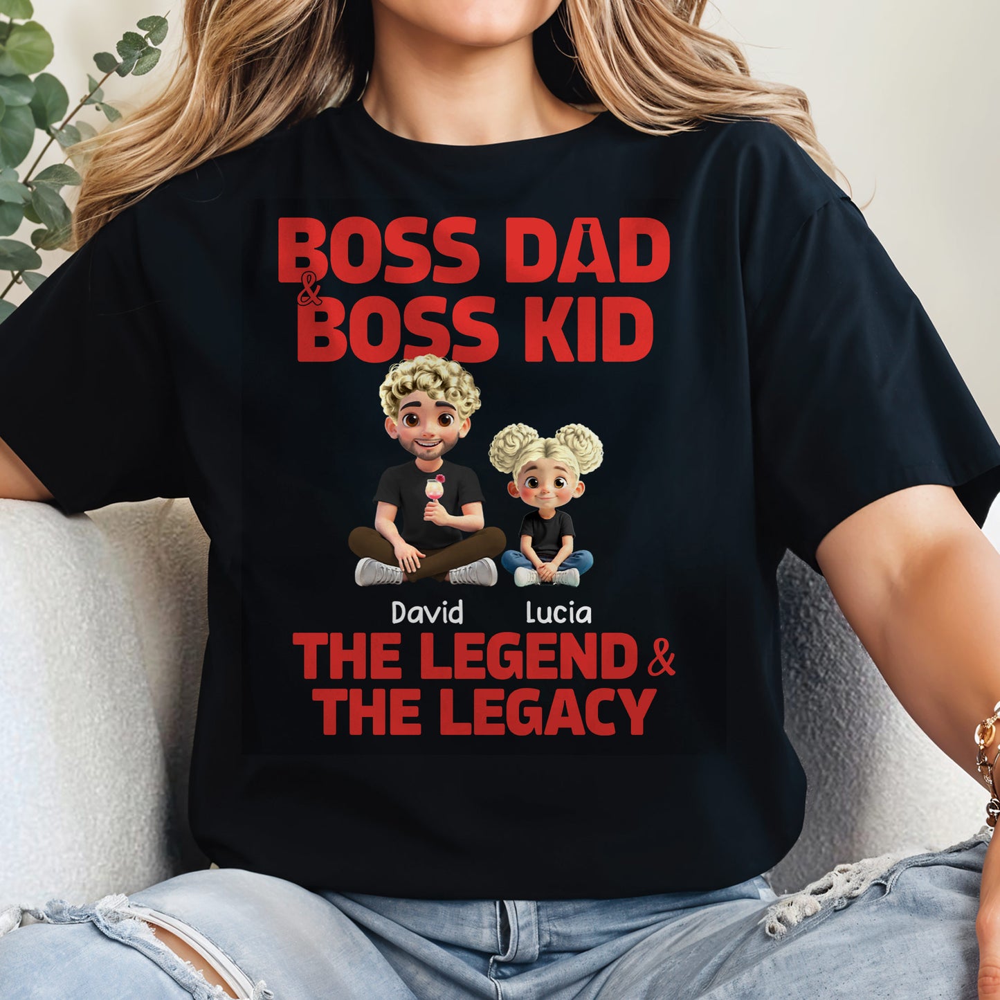 Boss Dad & Boss Kid, The Legend & The Legacy, Cartoon Characters of Dad and Kid