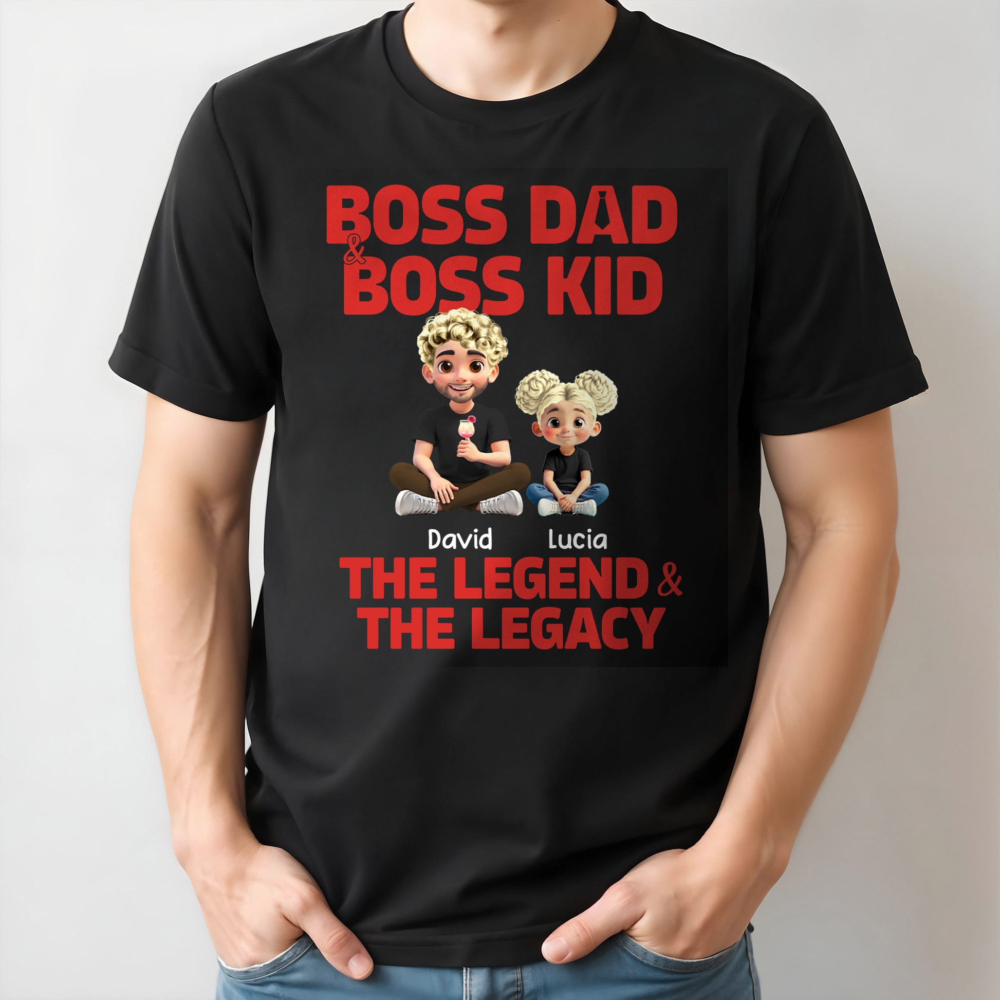 Boss Dad & Boss Kid, The Legend & The Legacy, Cartoon Characters of Dad and Kid