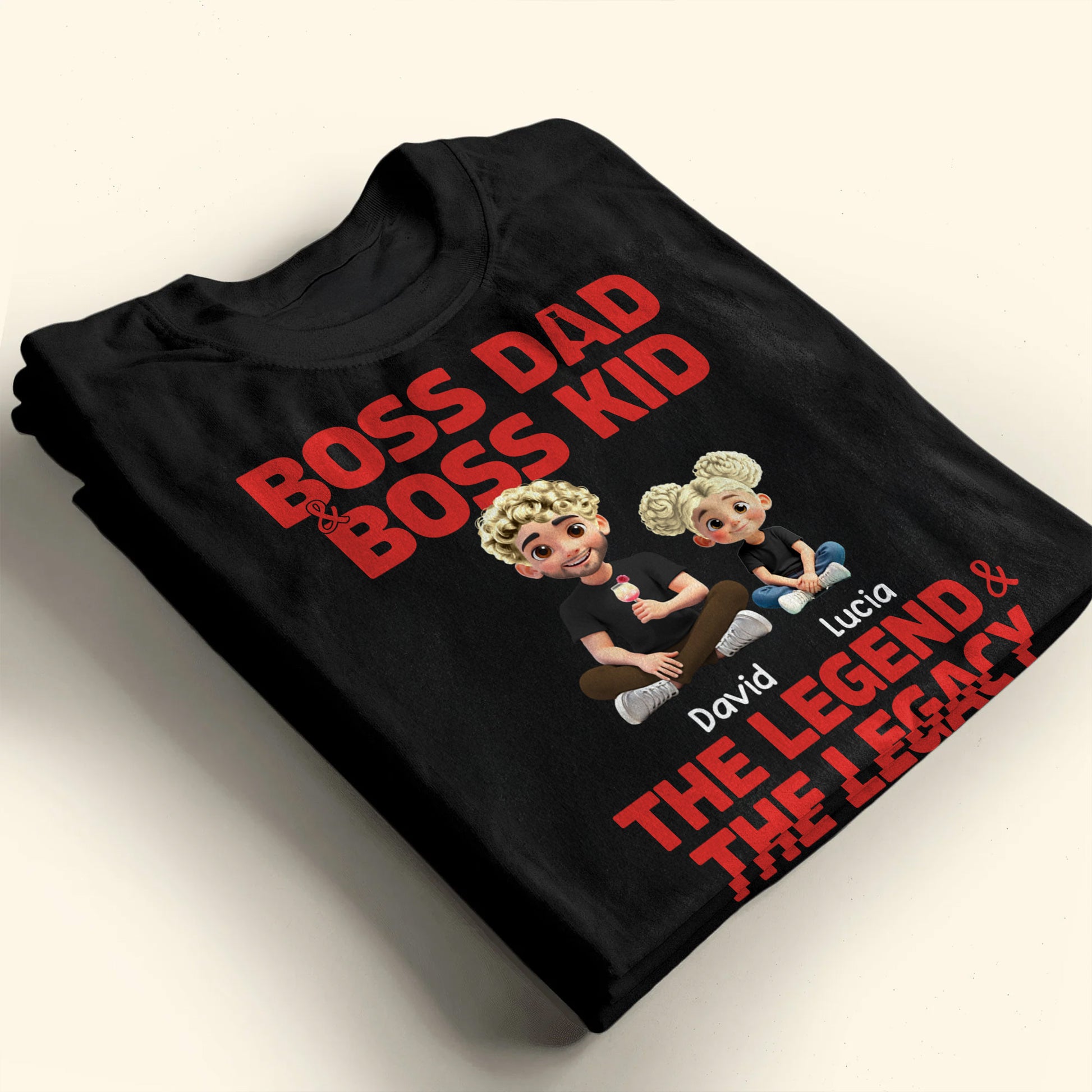 Boss Dad & Boss Kid, The Legend & The Legacy, Cartoon Characters of Dad and Kid