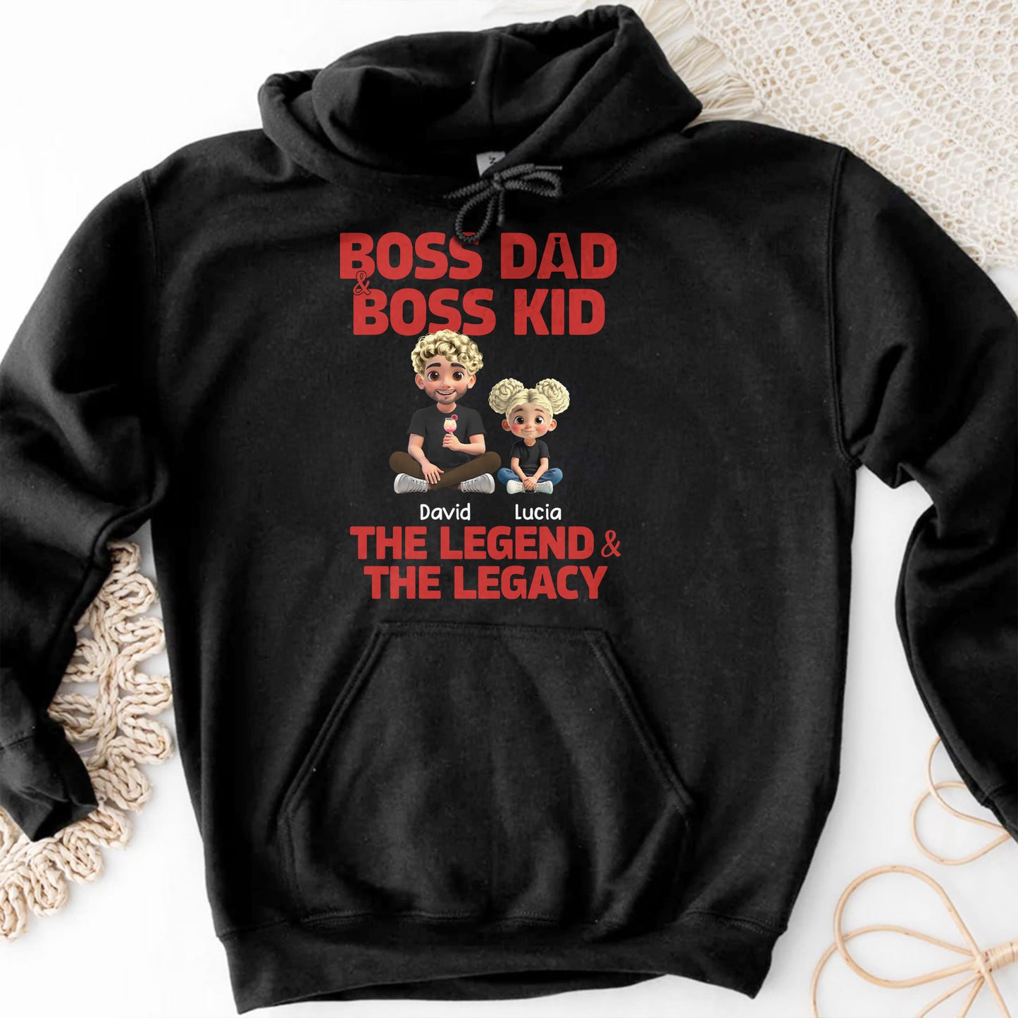 Boss Dad & Boss Kid, The Legend & The Legacy, Cartoon Characters of Dad and Kid