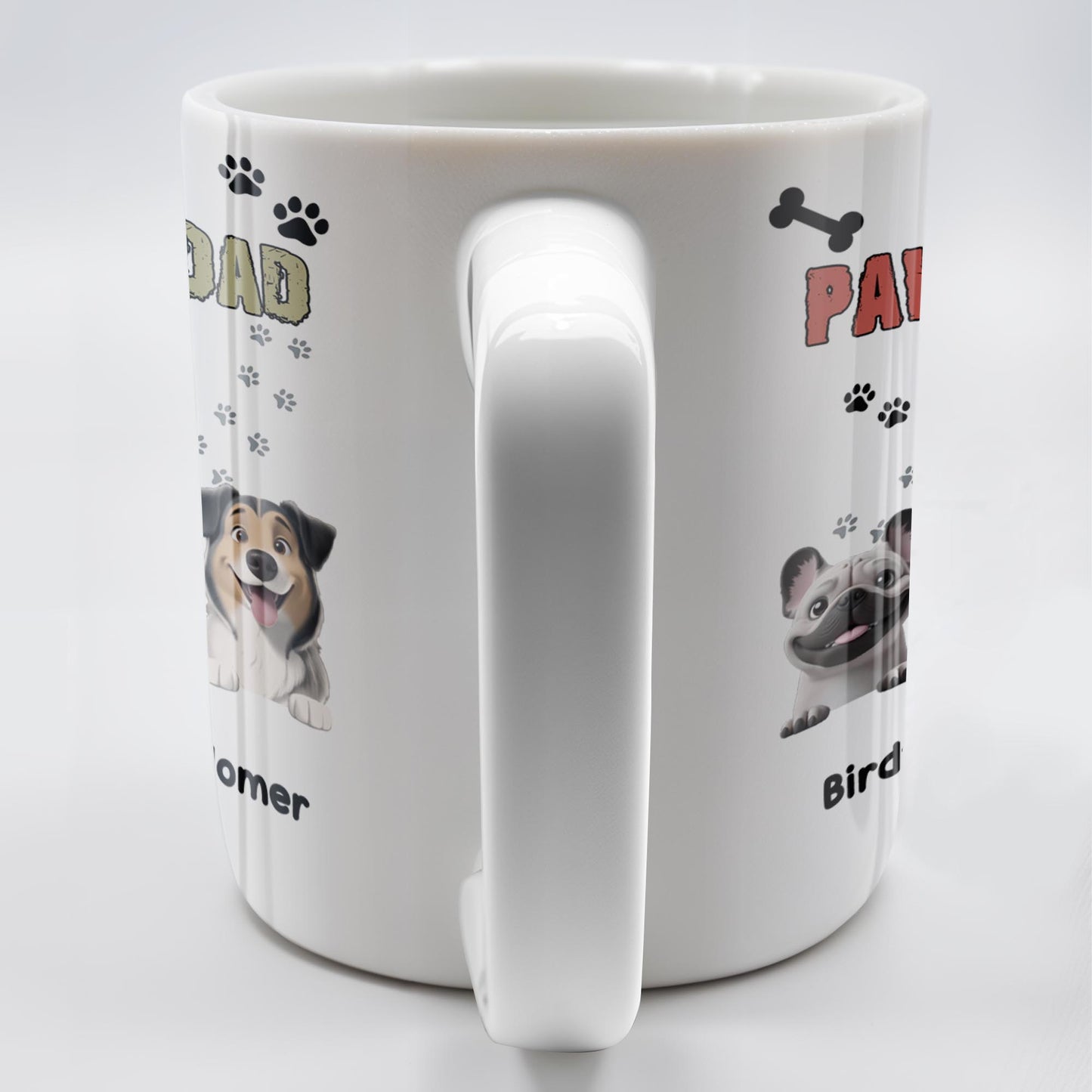 Pawsome Dad, Cartoon Man And Dogs