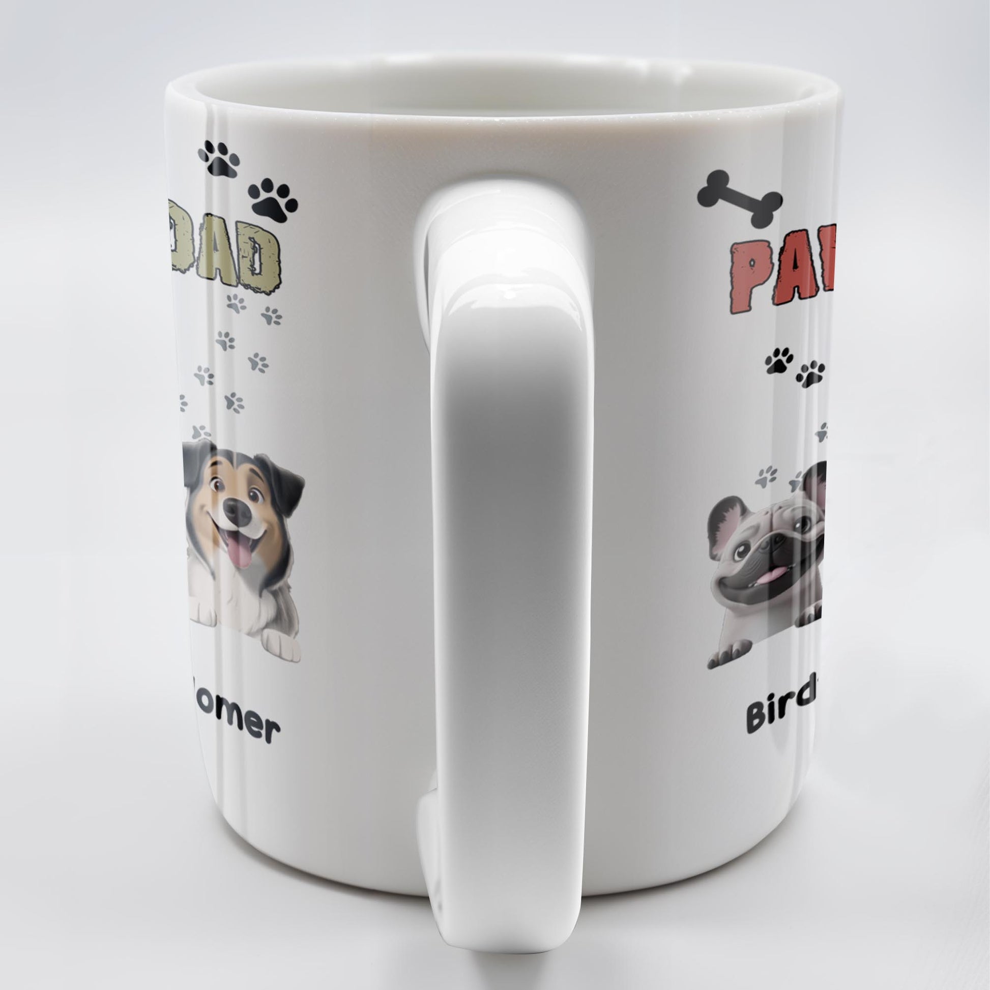 Pawsome Dad, Cartoon Man And Dogs