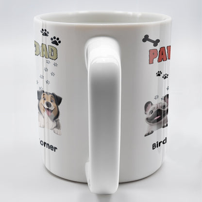 Pawsome Dad, Cartoon Man And Dogs