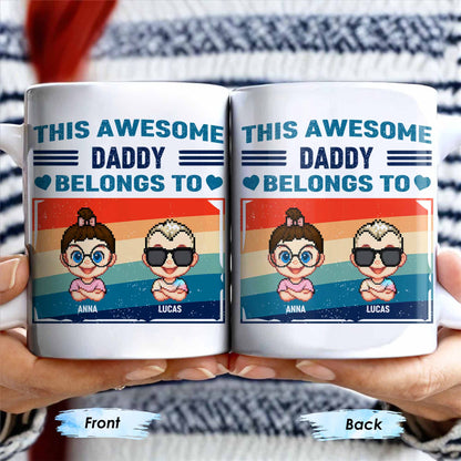This Awesome Daddy Belongs To, Cartoon Children