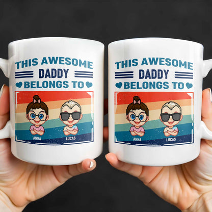 This Awesome Daddy Belongs To, Cartoon Children