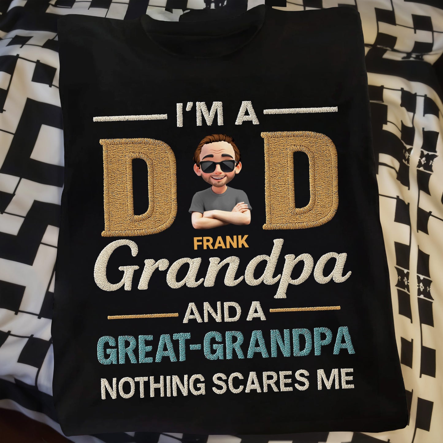 I'm A Dad Grandpa And A Great Grandpa Nothing Scares Me, Cartoon Man
