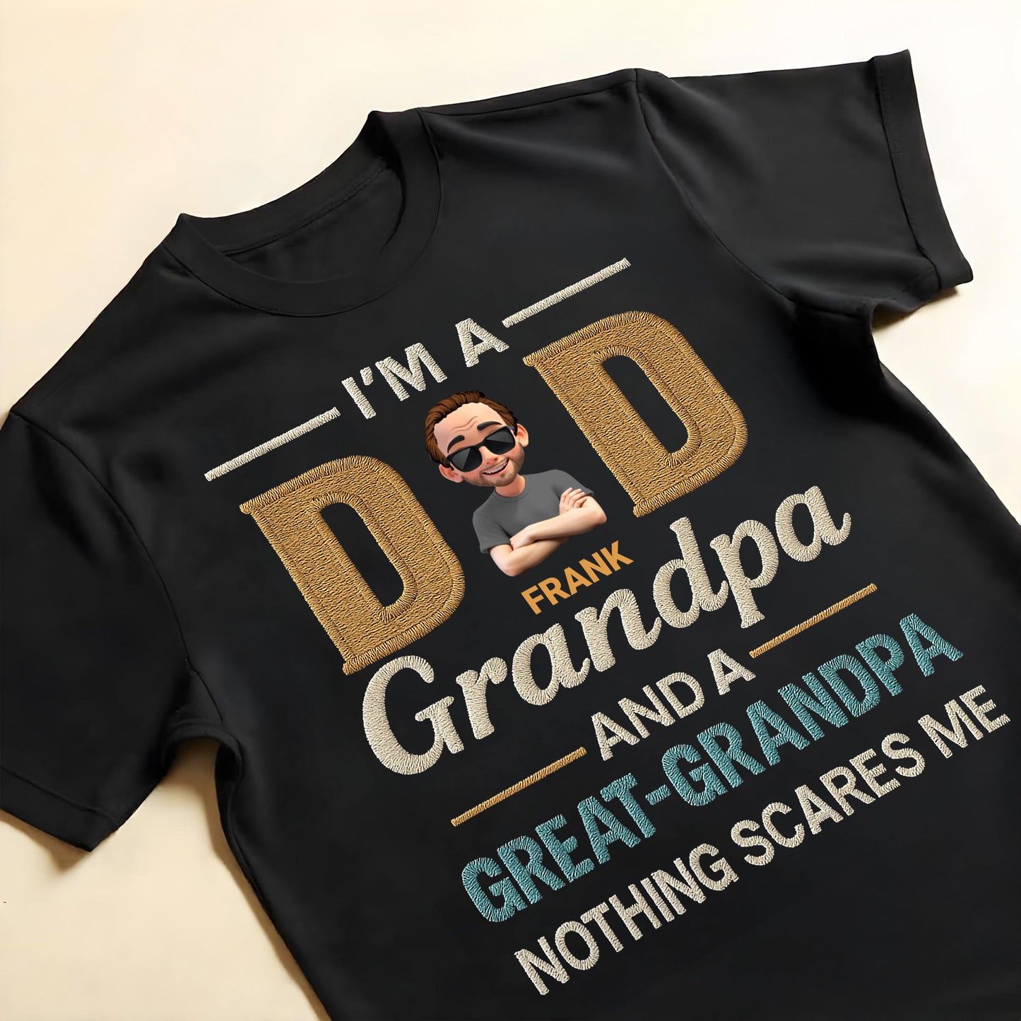 I'm A Dad Grandpa And A Great Grandpa Nothing Scares Me, Cartoon Man