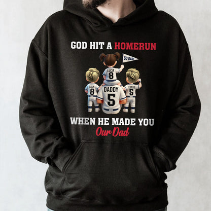God Hit A Homerun When He Made You Our Dad, Baseball Jerseys And Children