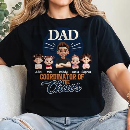 Dad Coordinator Of The Chaos, Featuring Cartoon Kids