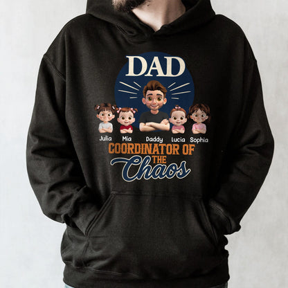 Dad Coordinator Of The Chaos, Featuring Cartoon Kids
