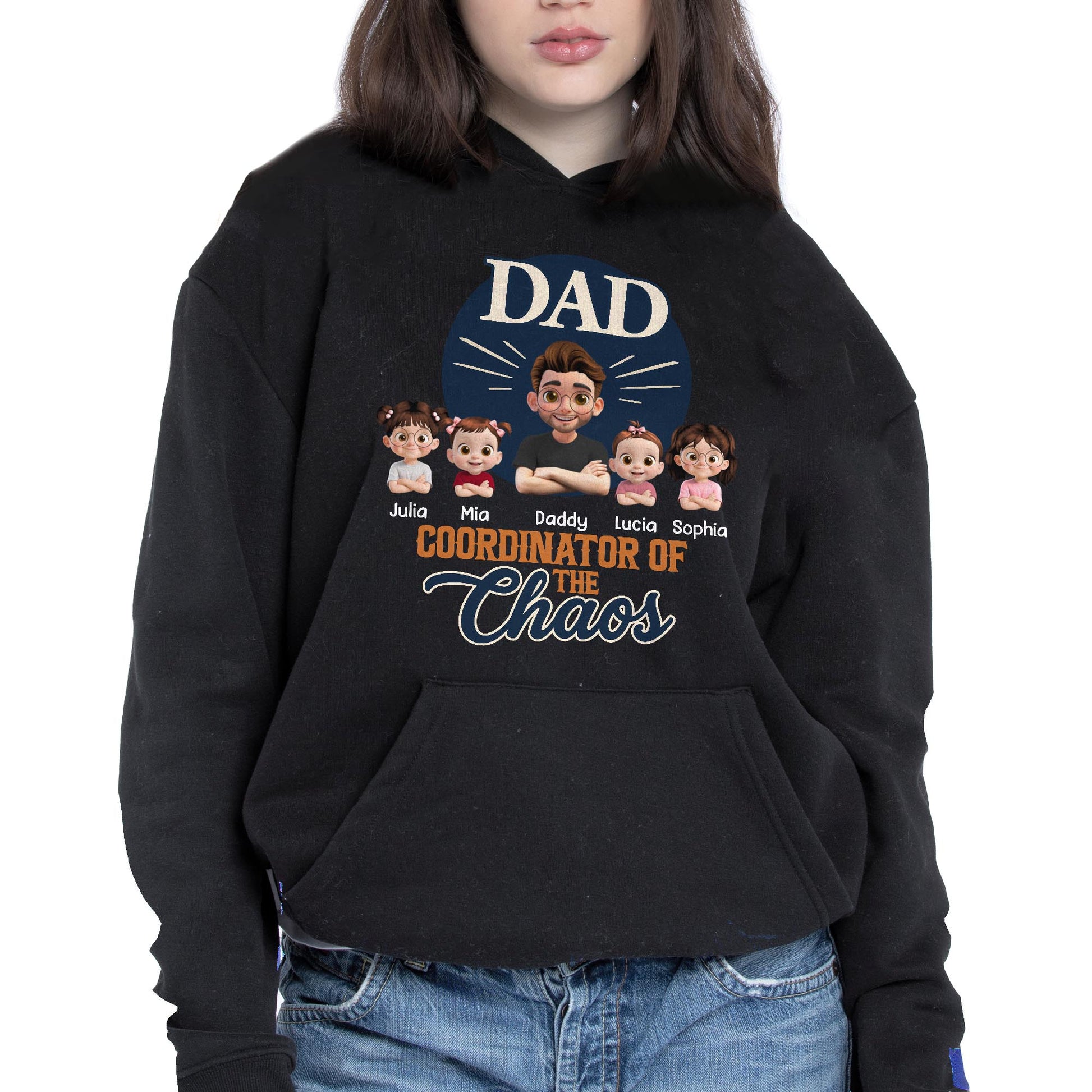 Dad Coordinator Of The Chaos, Featuring Cartoon Kids