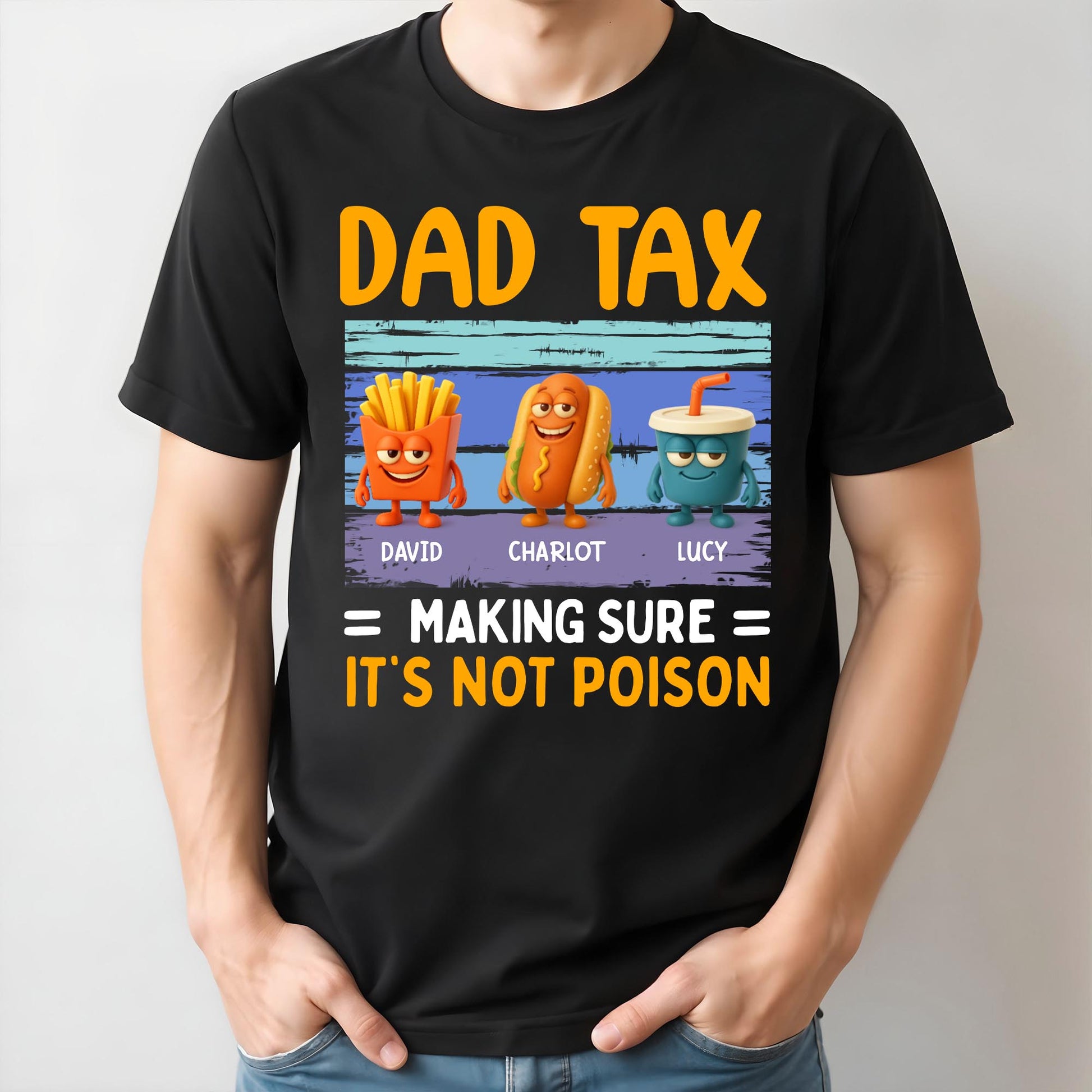 Dad Tax = Making Sure It's Not Poison, Fries, Hot Dog and Drink