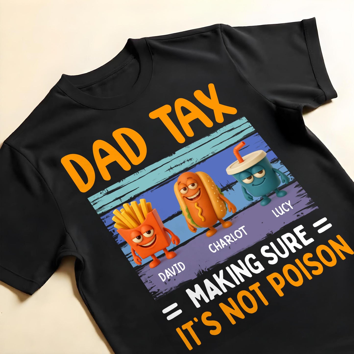 Dad Tax = Making Sure It's Not Poison, Fries, Hot Dog and Drink