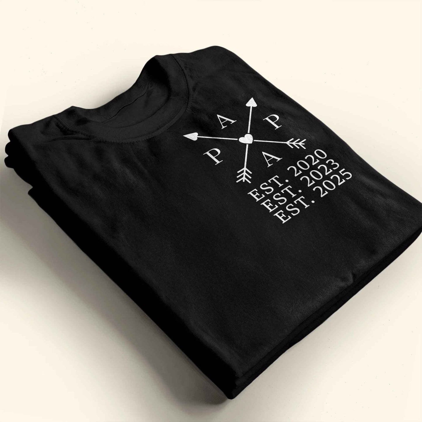 Customizable Text And Dates With Arrows And Heart