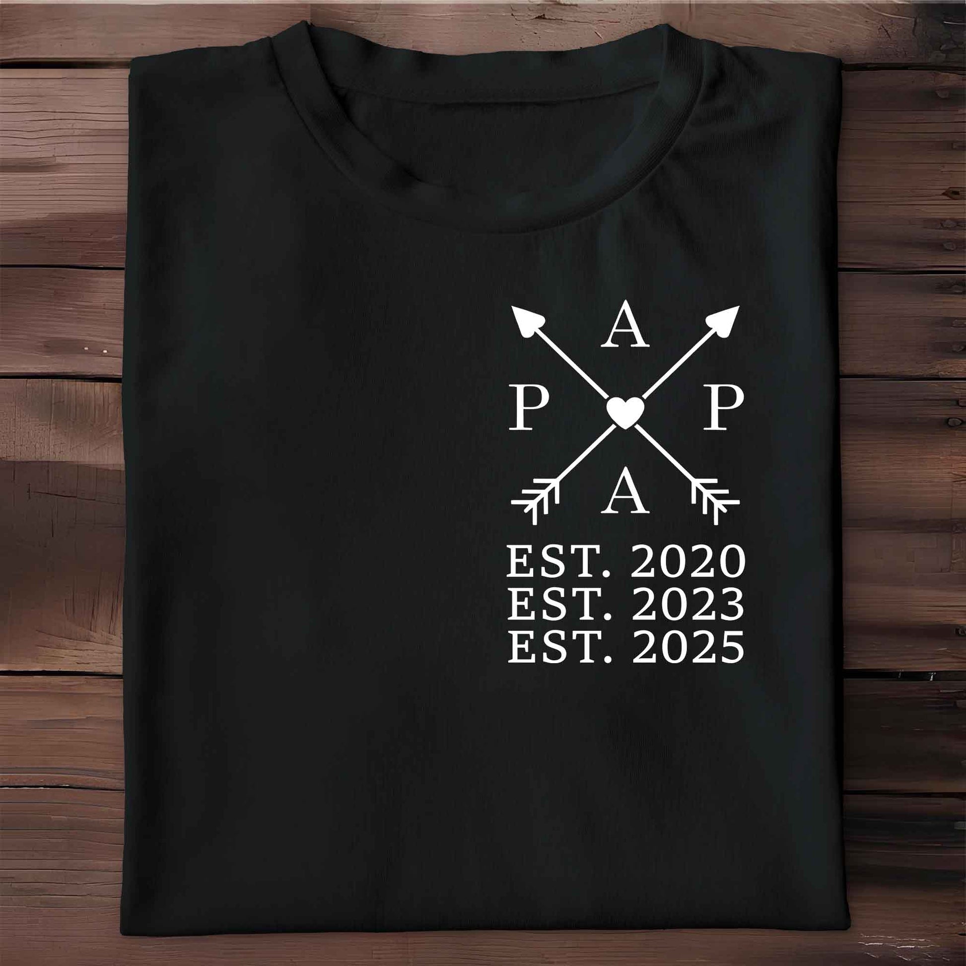 Customizable Text And Dates With Arrows And Heart