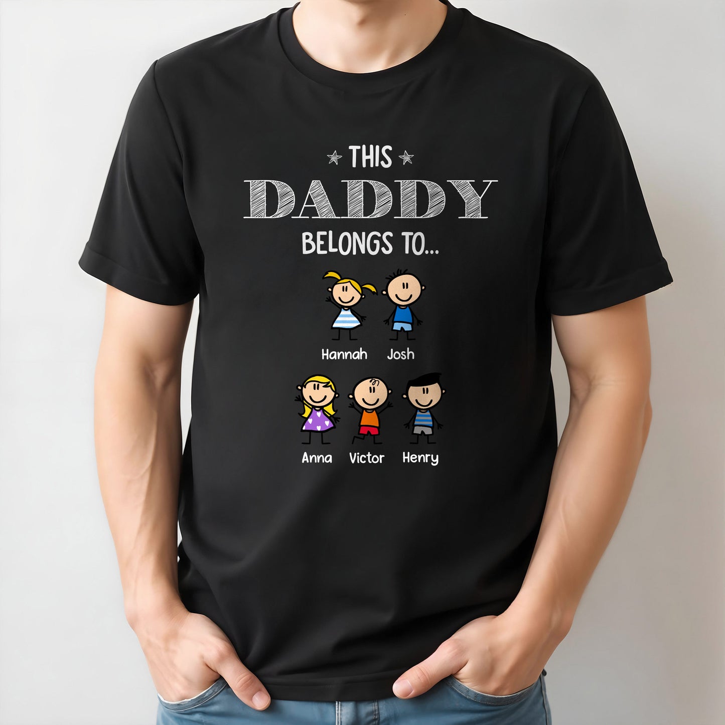 This Daddy Belongs To Custom Cartoon Figures