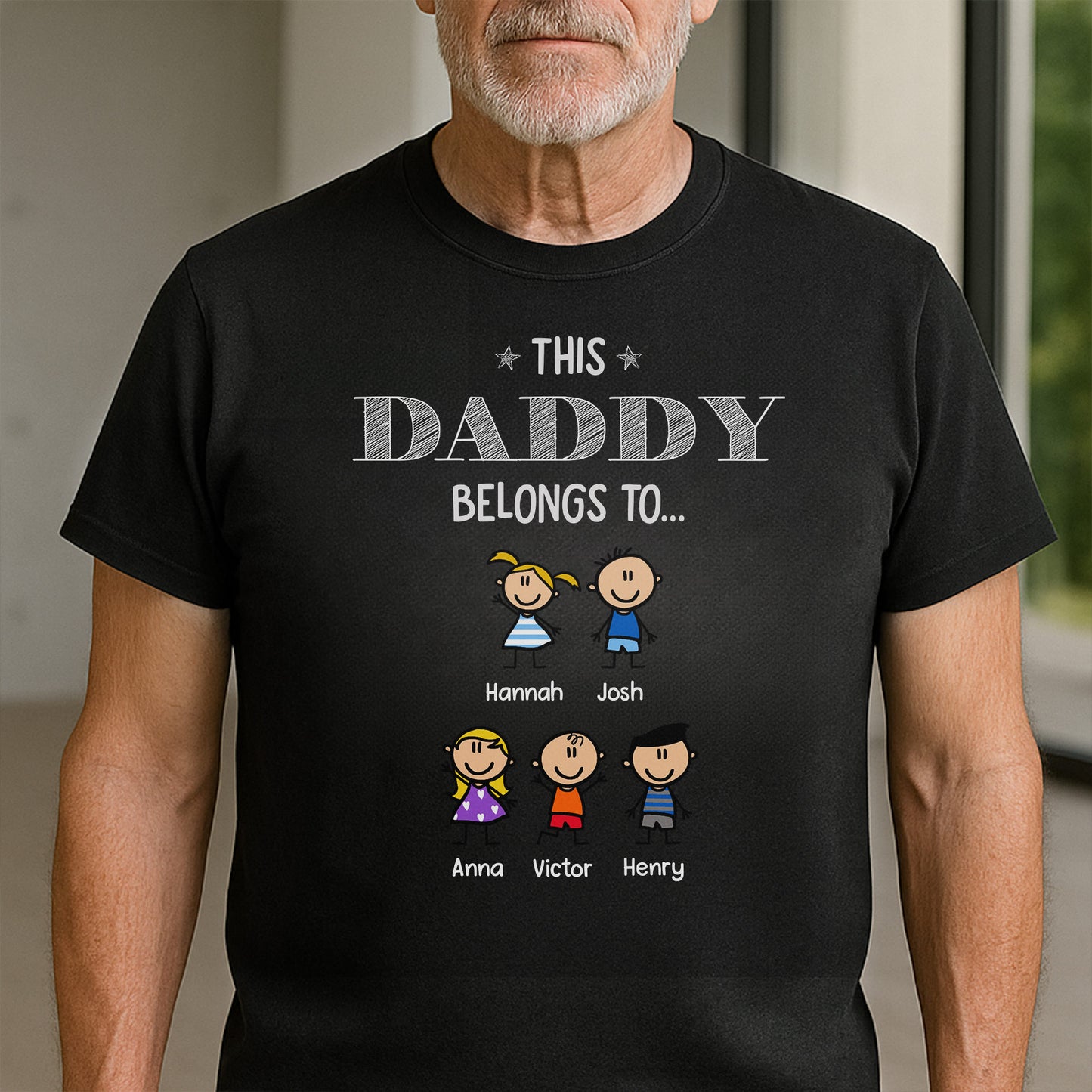 This Daddy Belongs To Custom Cartoon Figures