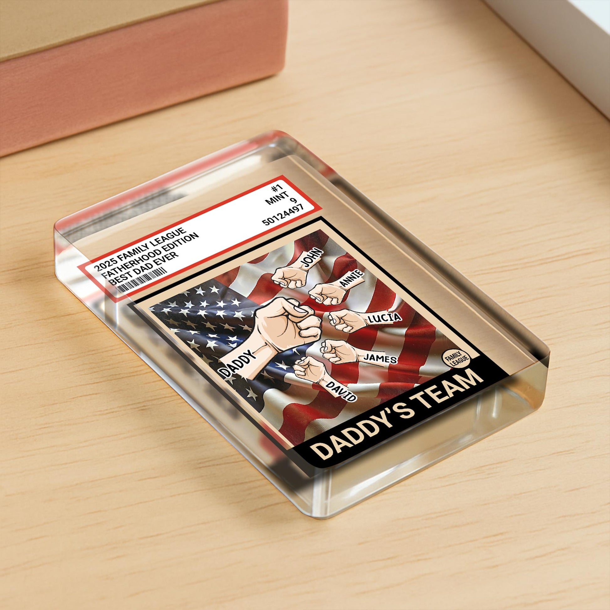 2025 Family League Fatherhood Edition Best Dad Ever, American Flag And Fist Bump