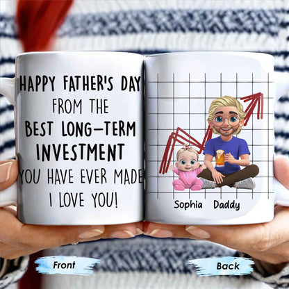 Happy Father's Day From The Best Long-Term Investment, Graph, Baby and Father