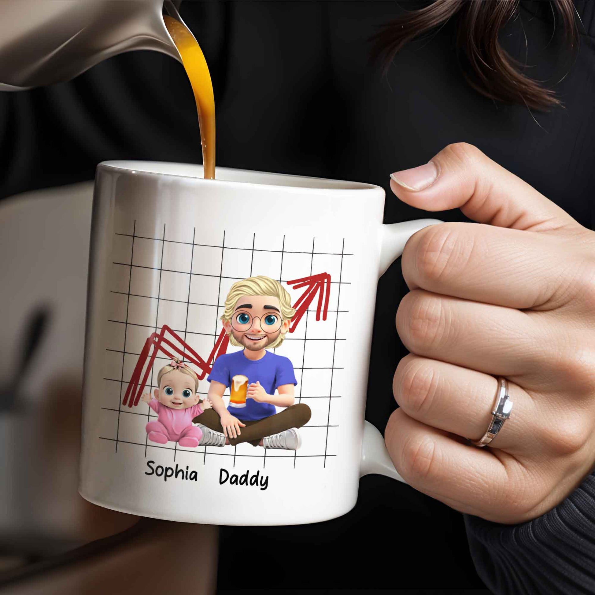 Happy Father's Day From The Best Long-Term Investment, Graph, Baby and Father