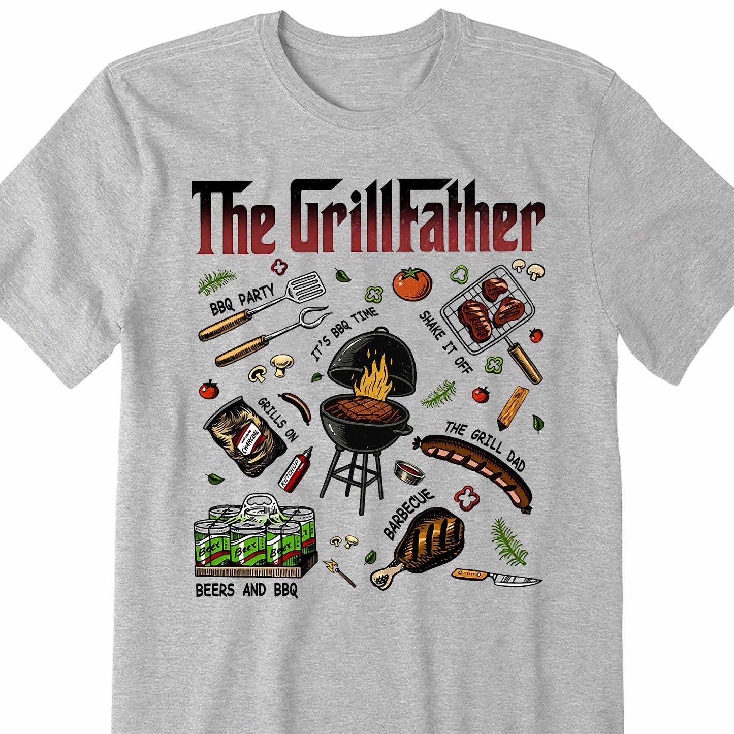 The Grillfather BBQ And Grilling Fun Design