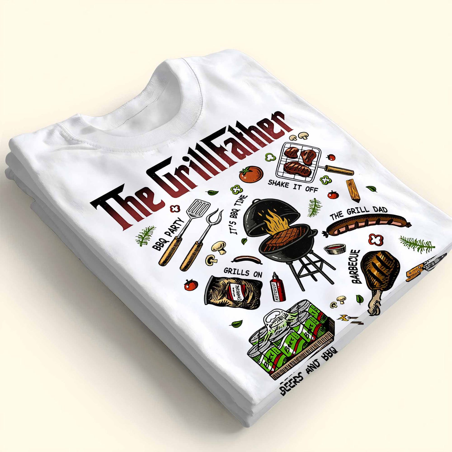 The Grillfather BBQ And Grilling Fun Design