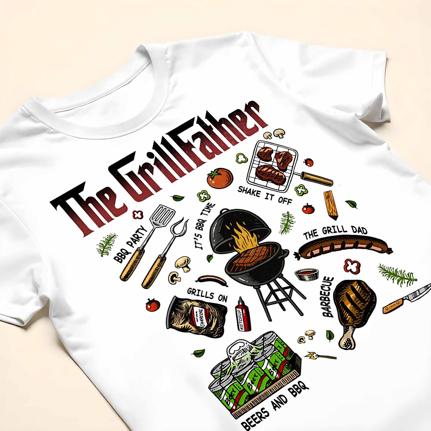 The Grillfather BBQ And Grilling Fun Design