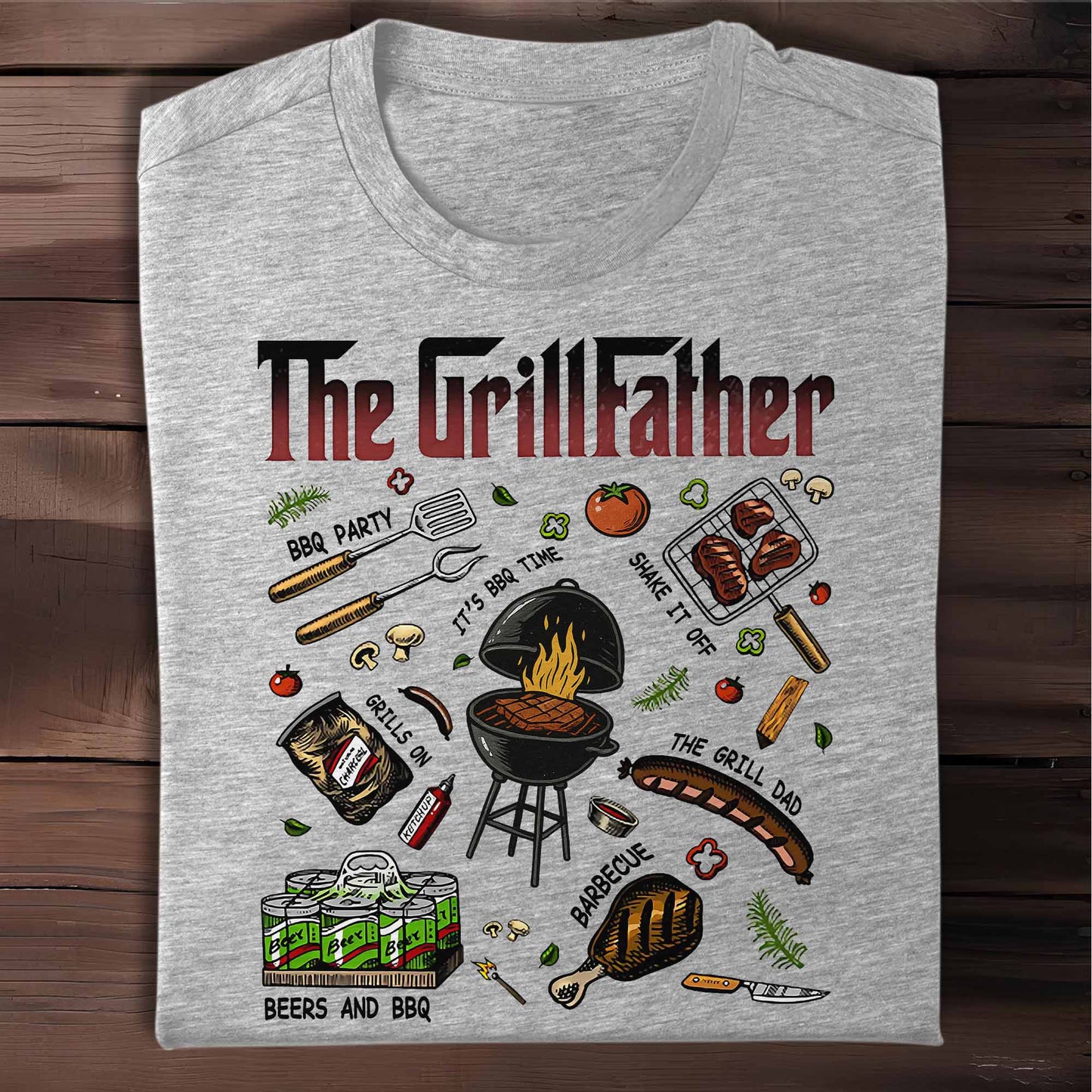 The Grillfather BBQ And Grilling Fun Design