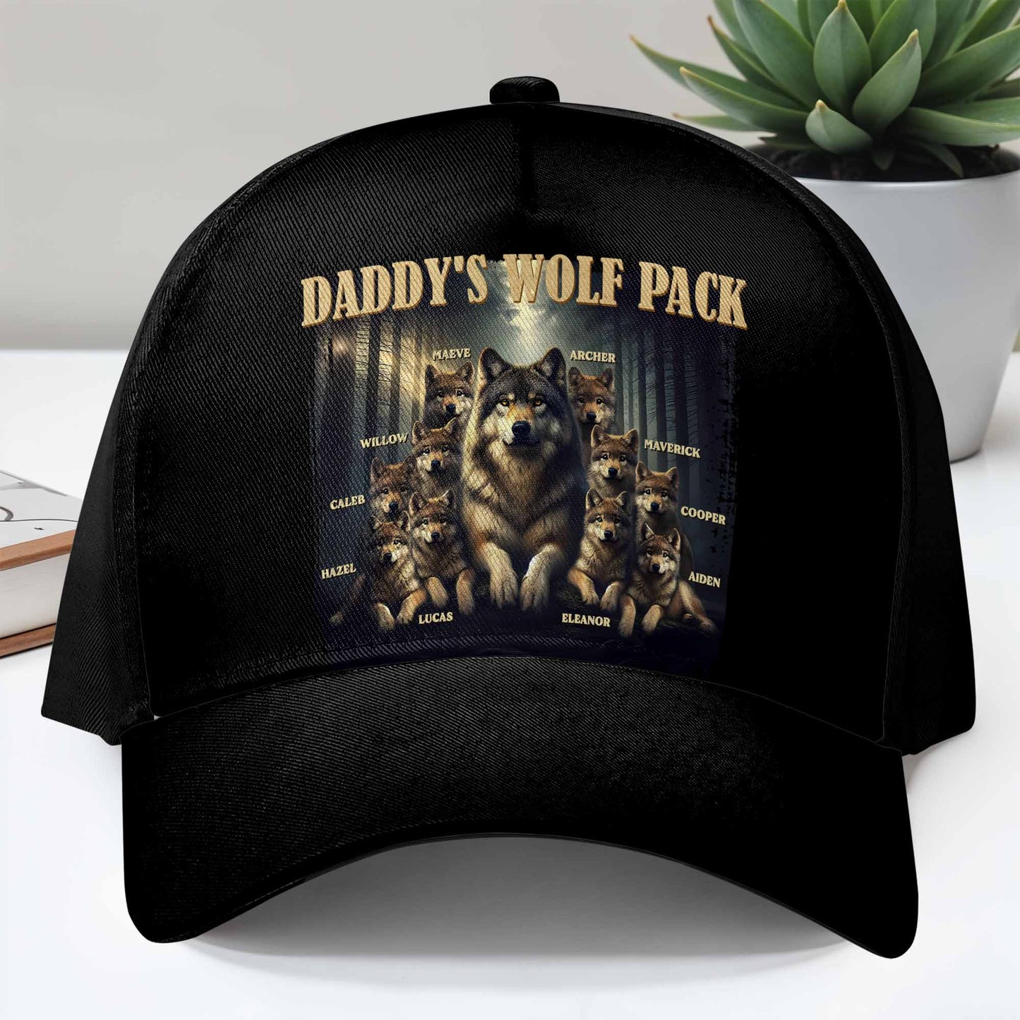 Daddy's Wolf Pack Featuring Majestic Wolves