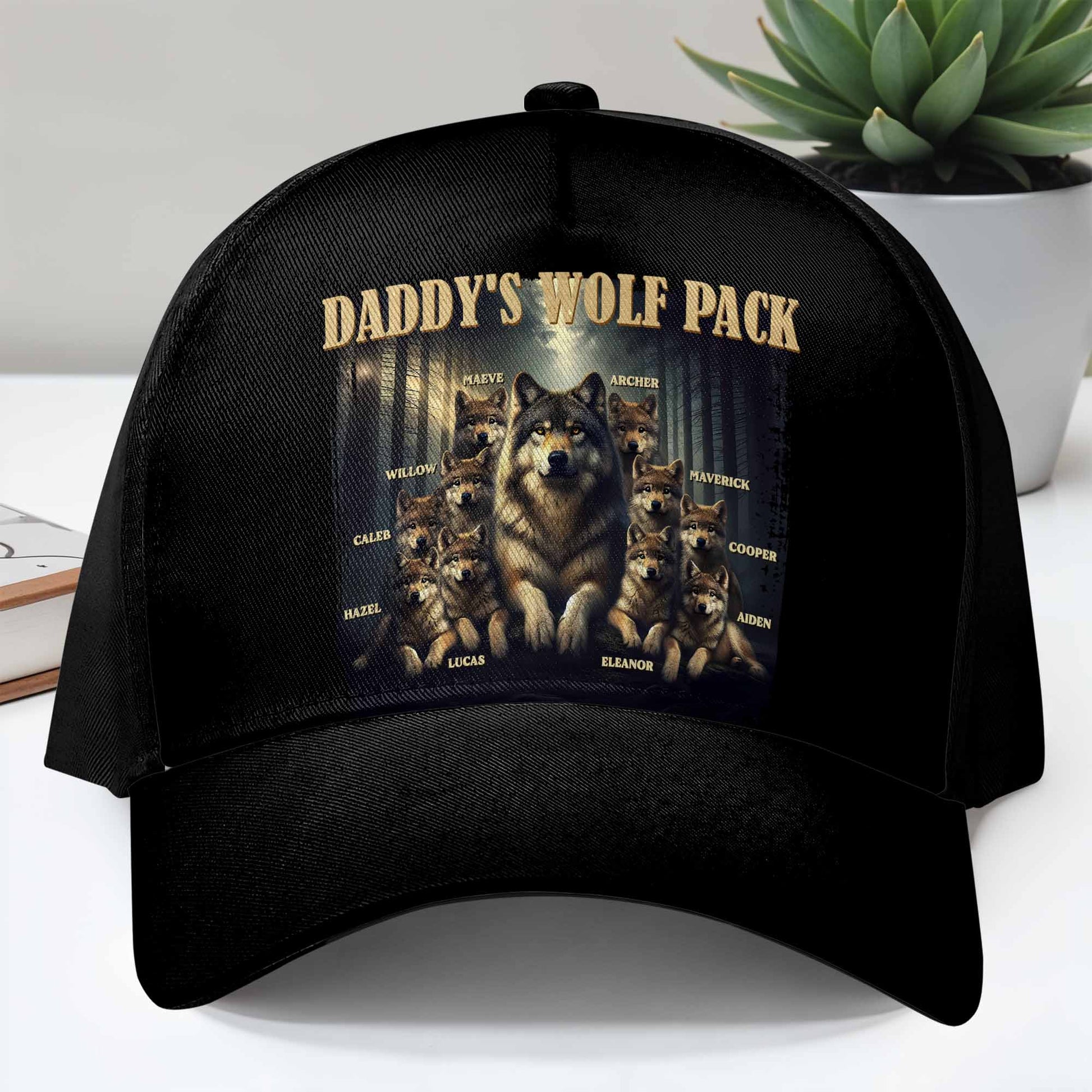 Daddy's Wolf Pack Featuring Majestic Wolves