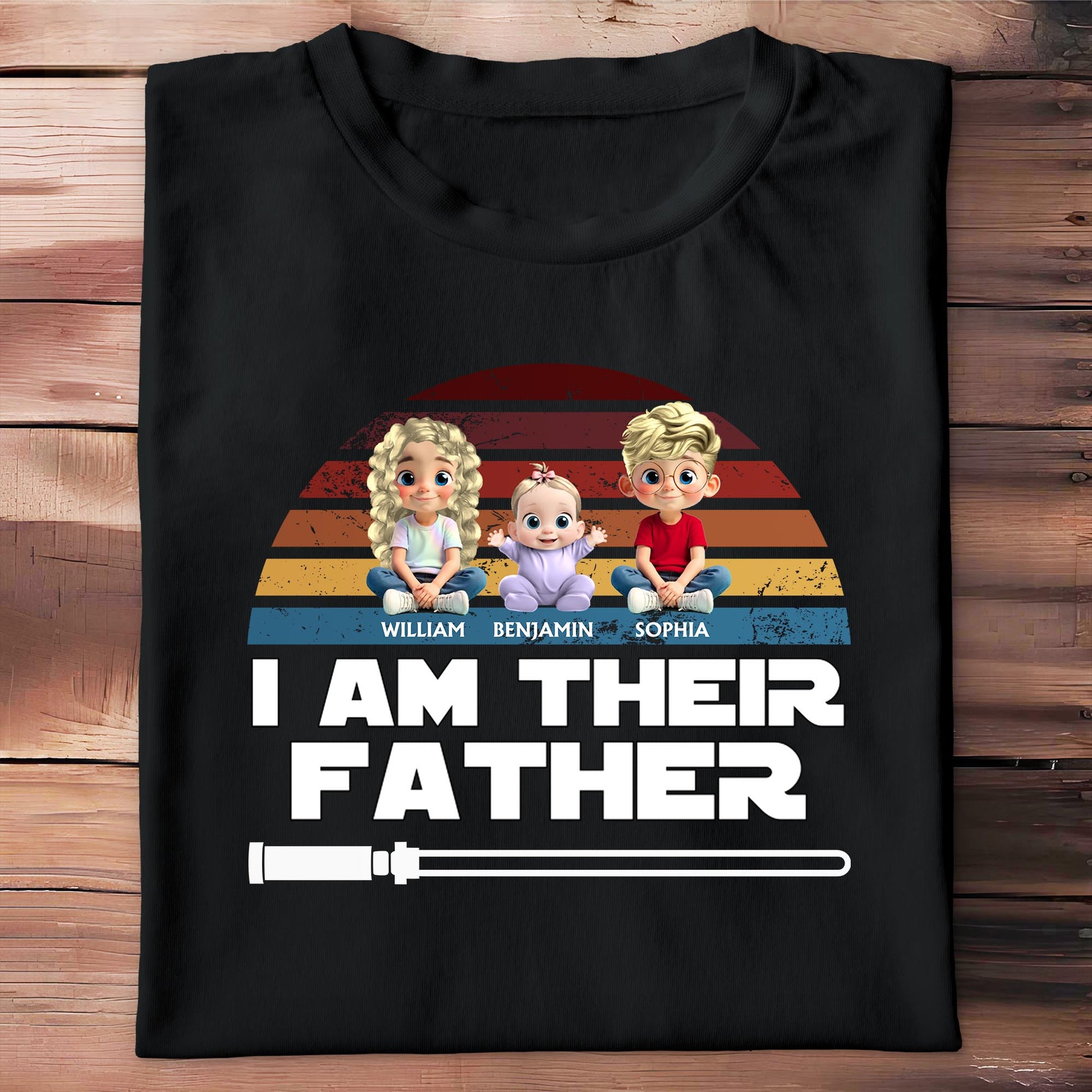 I Am Their Father With Three Kids And Lightsaber