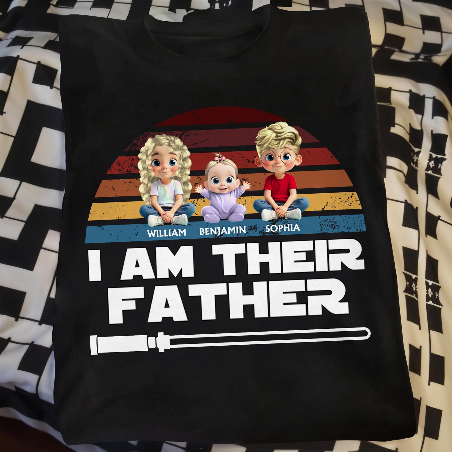 I Am Their Father With Three Kids And Lightsaber