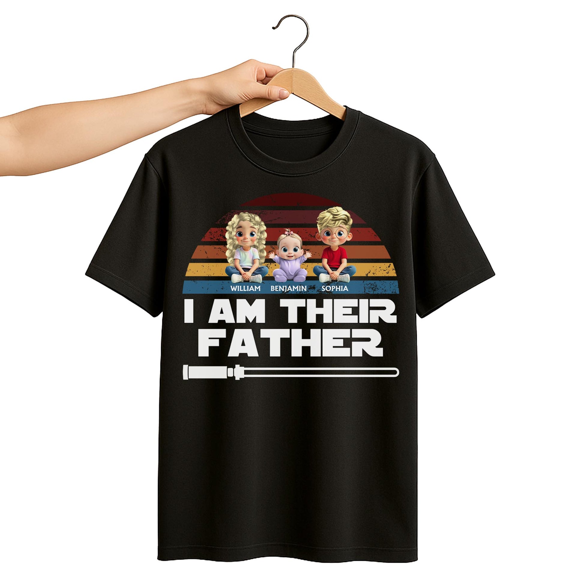 I Am Their Father With Three Kids And Lightsaber