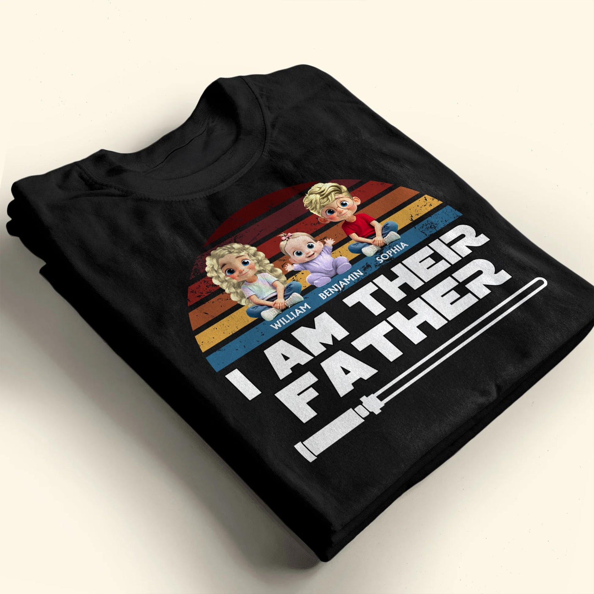 I Am Their Father With Three Kids And Lightsaber