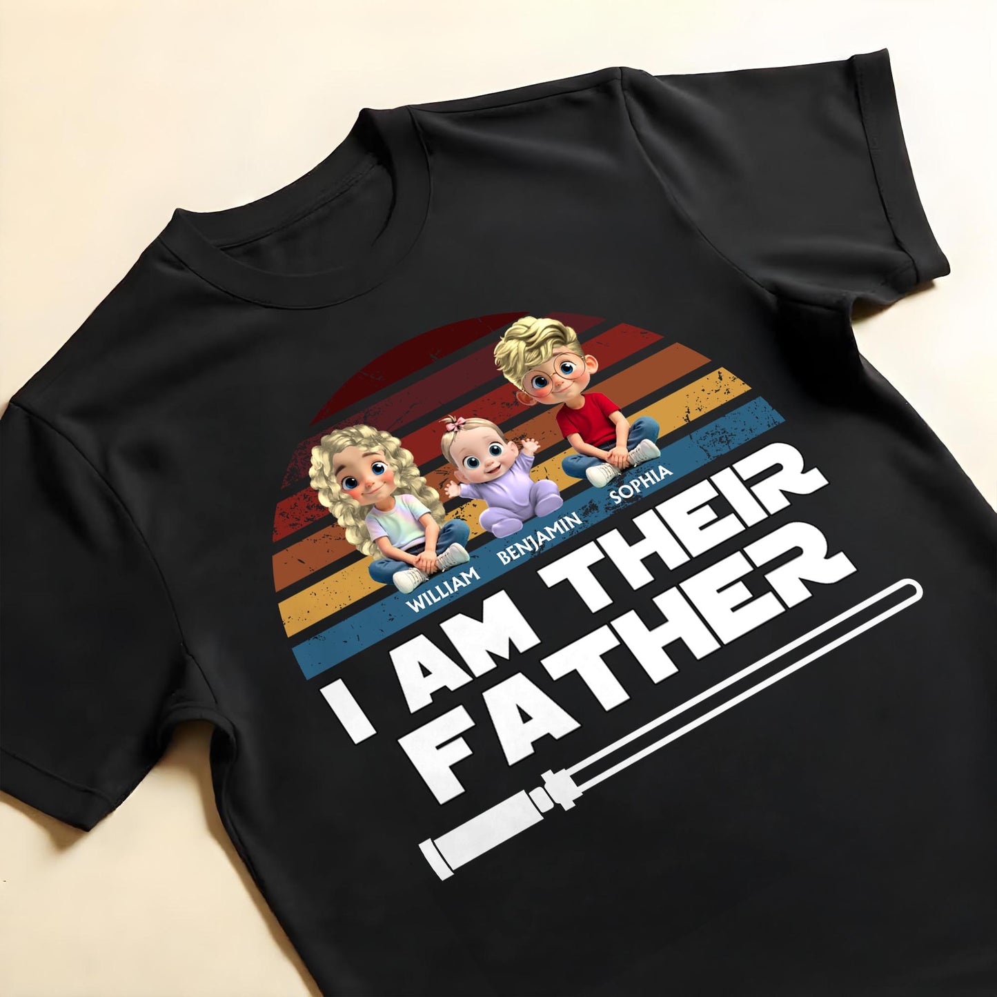 I Am Their Father With Three Kids And Lightsaber
