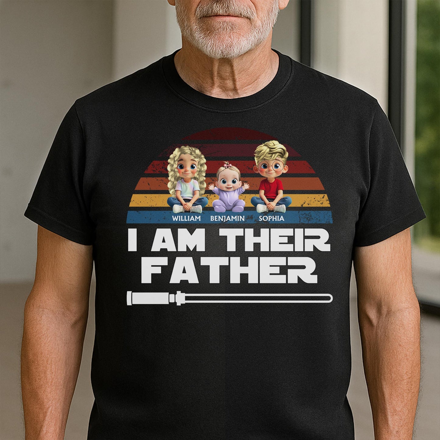 I Am Their Father With Three Kids And Lightsaber