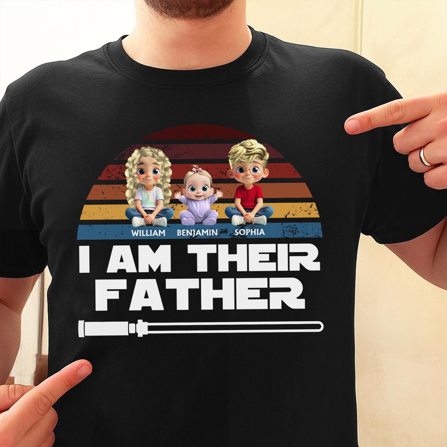 I Am Their Father With Three Kids And Lightsaber