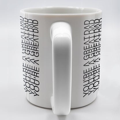 Create A Unique Pattern With Your Message, Geometric Patterns - Personalized Custom Coffee Mug - DAD214_MG