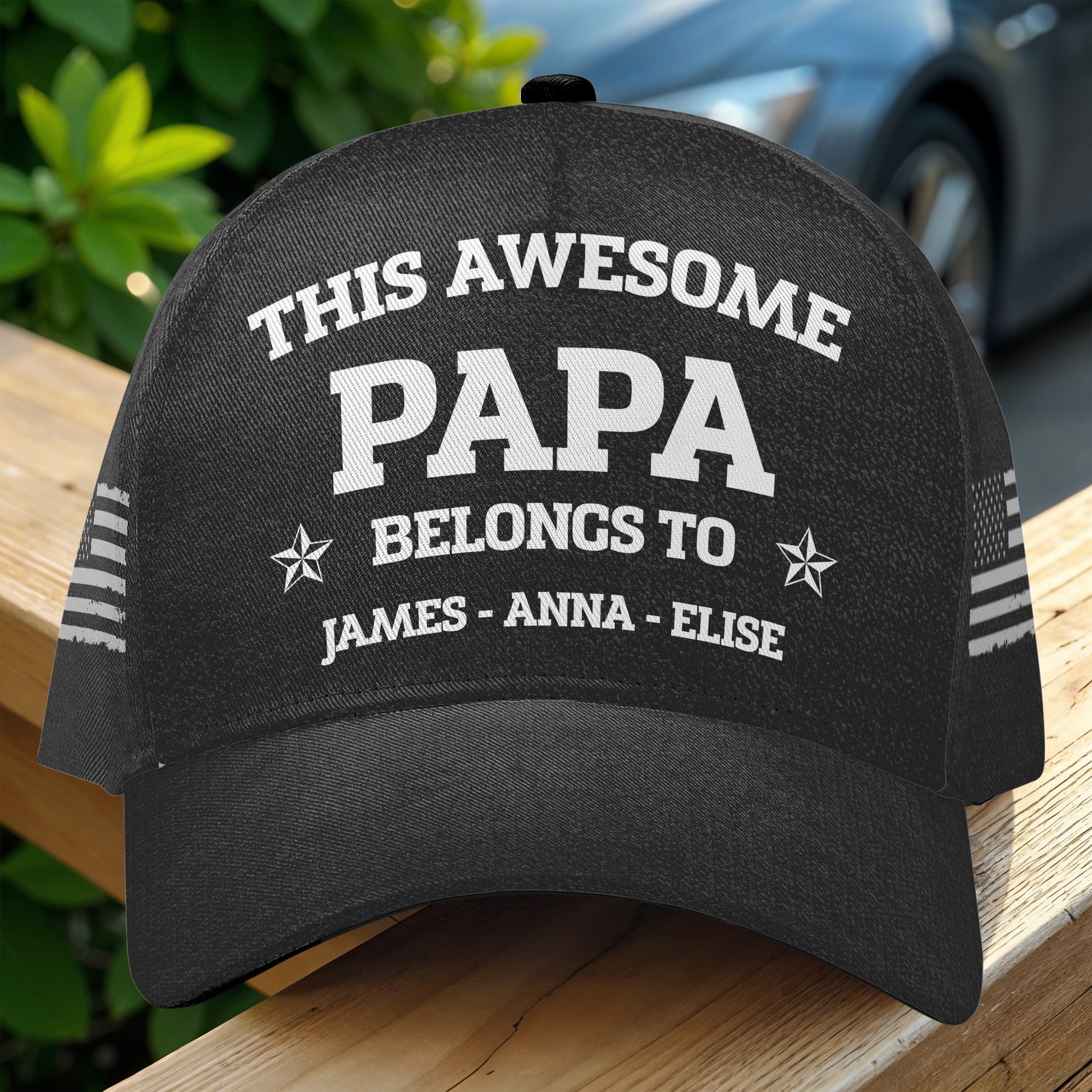 This Awesome Papa Belongs To, Stars And Stripes Design