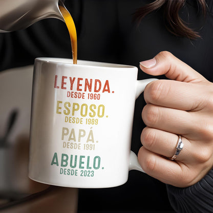 Leyenda, Esposo, Papá, Abuelo Custom Gift Mug