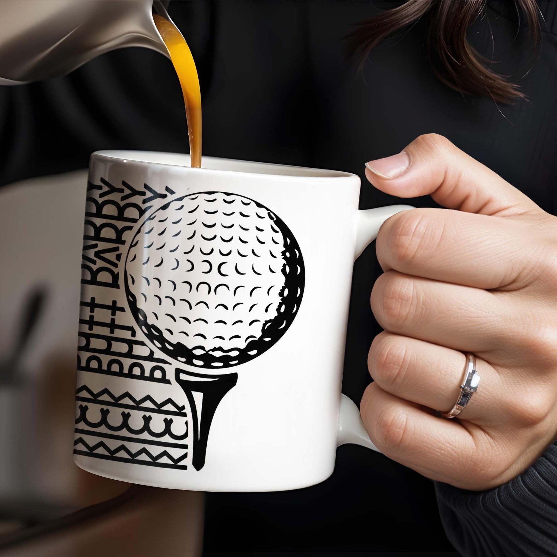 Putt Parry Birdie Golf Ball And Tee Design