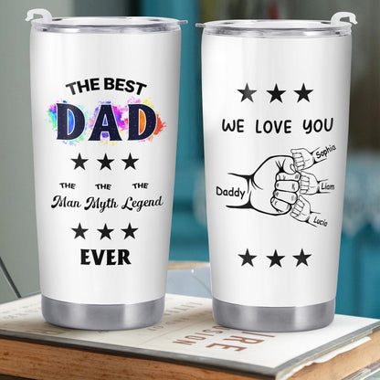 The Best Dad The Man Myth Legend Ever, Stars, Color Splash