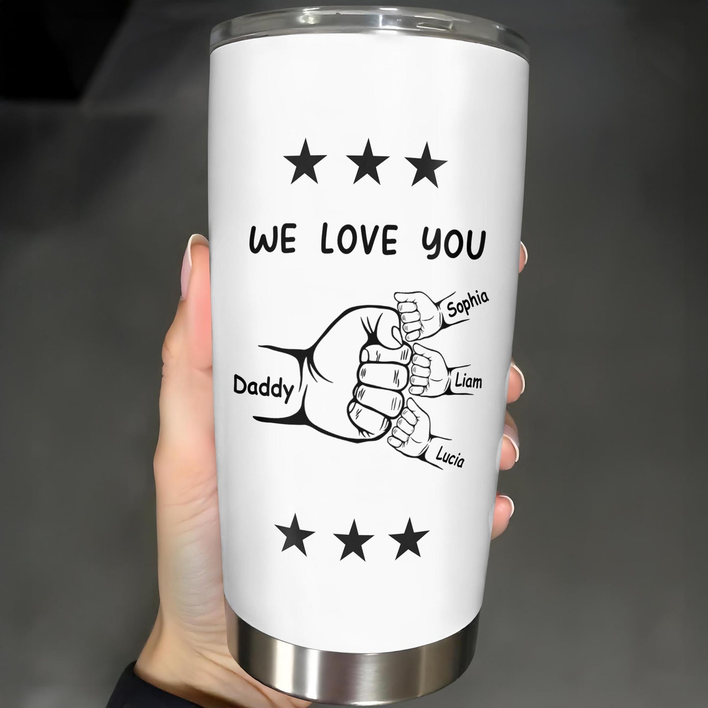 The Best Dad The Man Myth Legend Ever, Stars, Color Splash