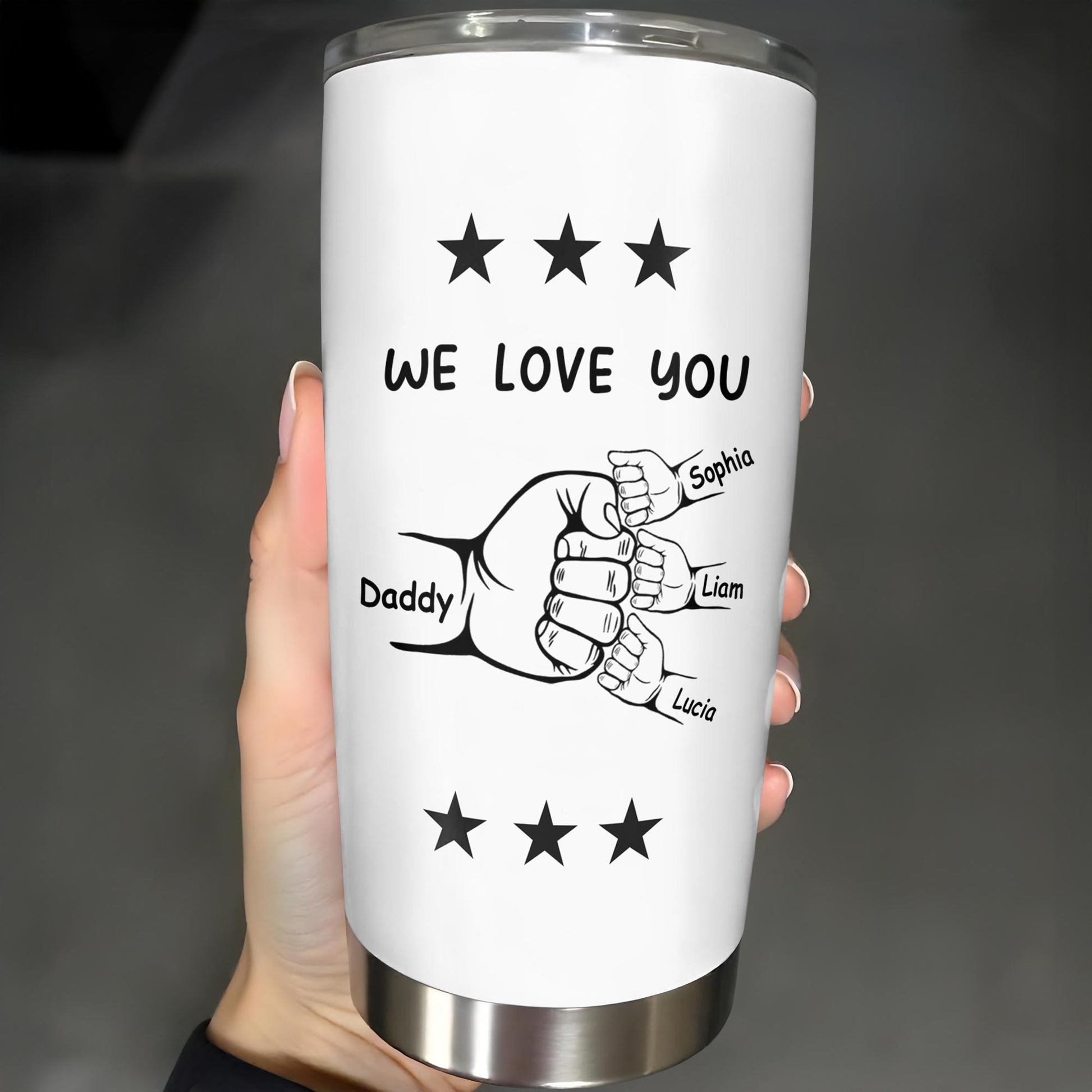 The Best Dad The Man Myth Legend Ever, Stars, Color Splash