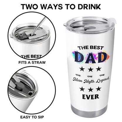 The Best Dad The Man Myth Legend Ever, Stars, Color Splash